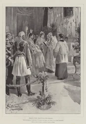 The Baptism of Princess Yolanda of Italy on 15 June at the Quirinal